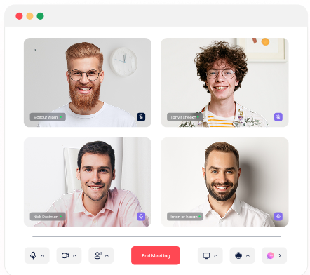 Mobile user in video call
